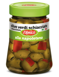 OLIVE SCHIACCIATE SNOCC. alla NAPOLETANA in olio