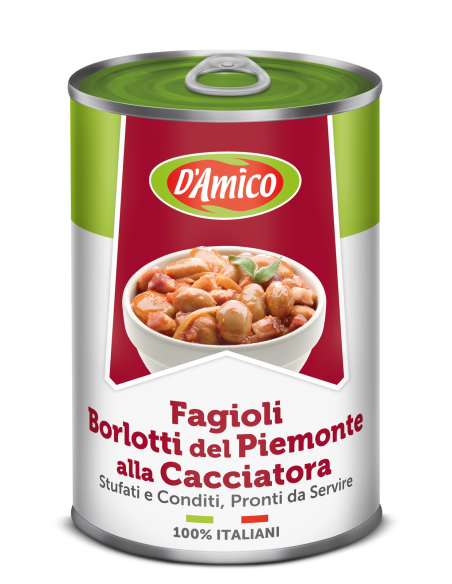 FAGIOLI BORLOTTI PIEMONTE alla CACCIATORA
