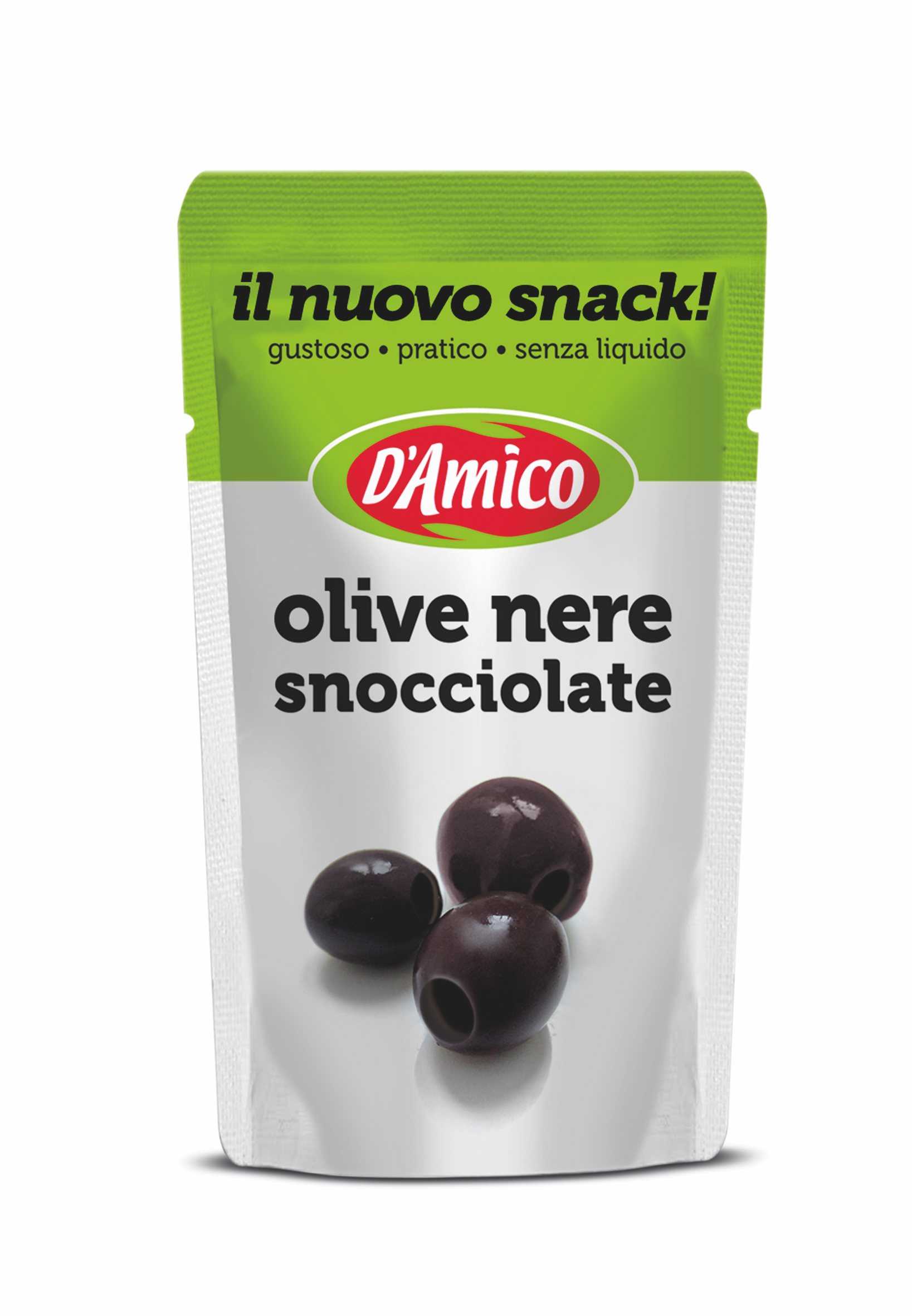 Olive nere snocciolate "Il nuovo snack"