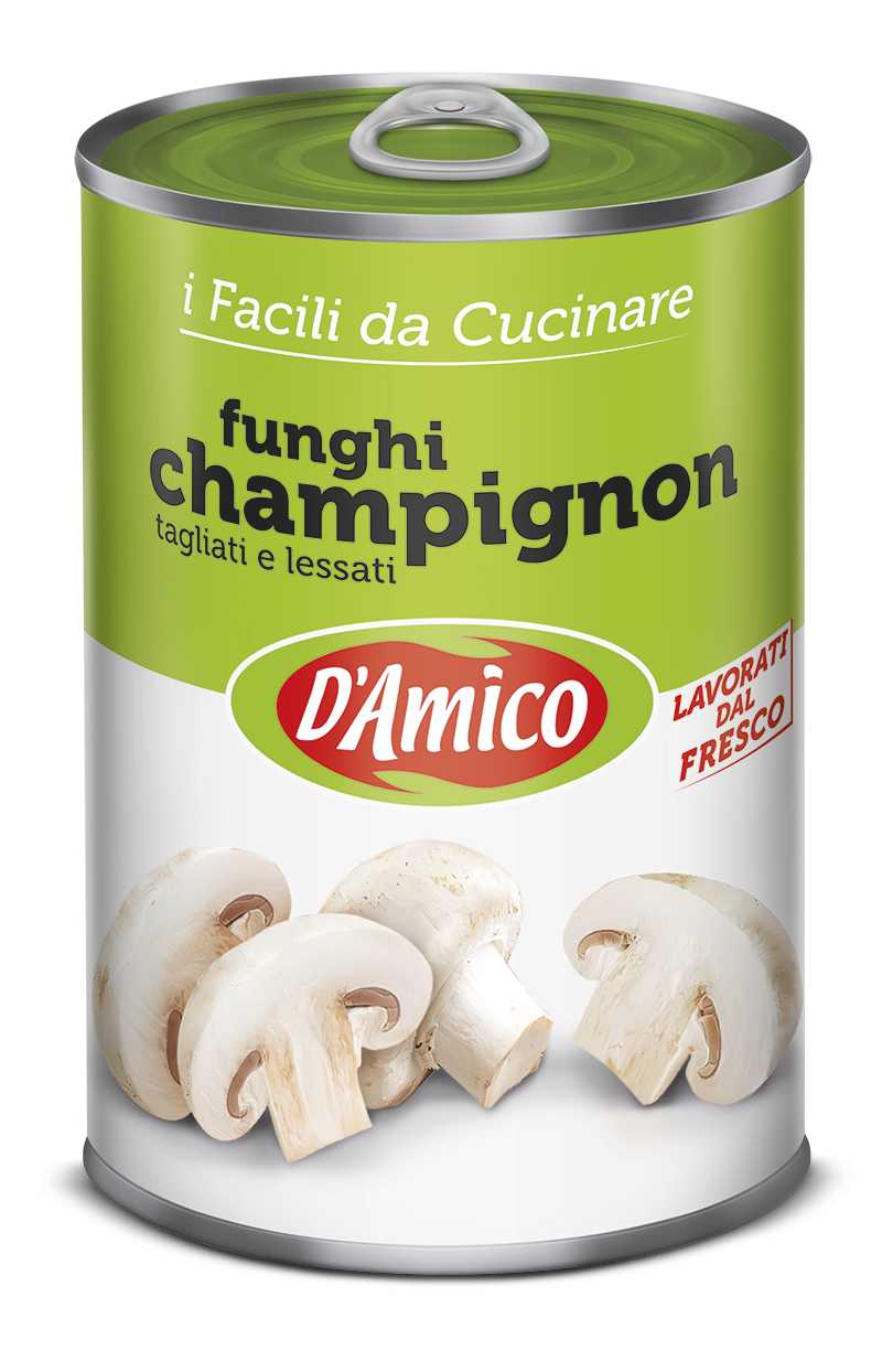 Funghi champignon tagliati