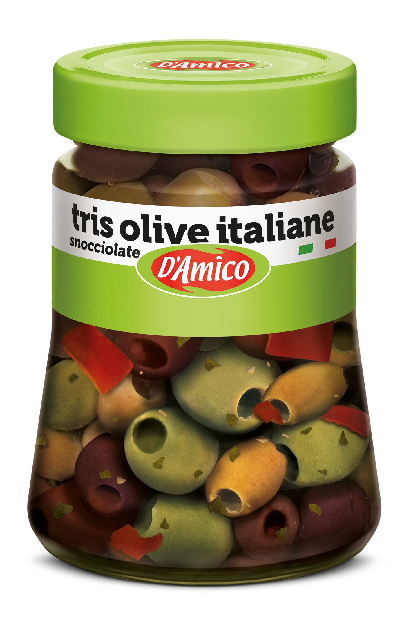 Tris di olive italiane snocciolate