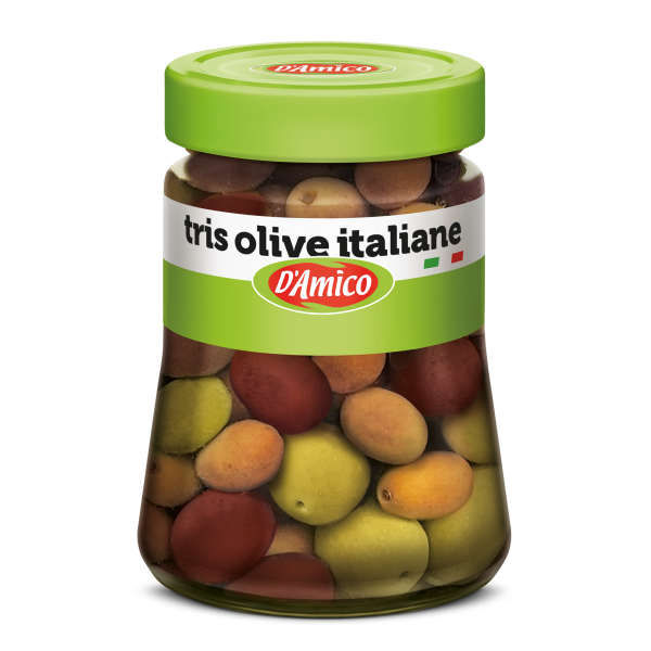Tris di olive italiane intere