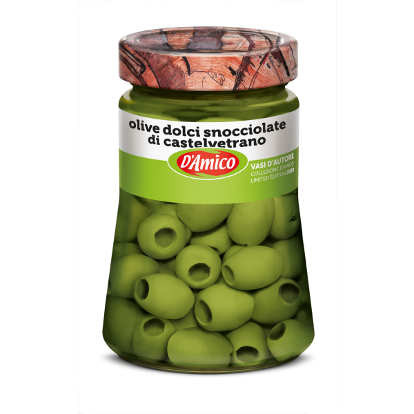 Olive verdi dolci snocciolate di Castelvetrano - Vasi D'Autore