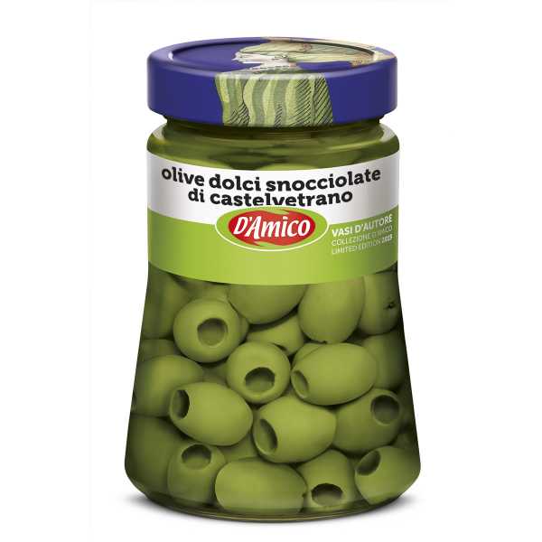 Olive verdi dolci snocciolate di Castelvetrano - Vasi D'Autore