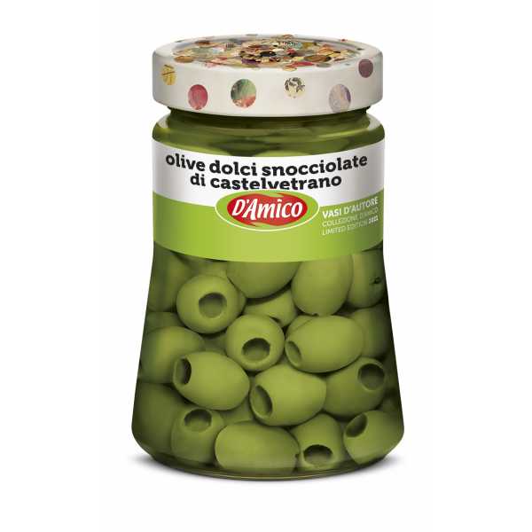 Olive verdi dolci snocciolate di Castelvetrano - Vasi D'Autore