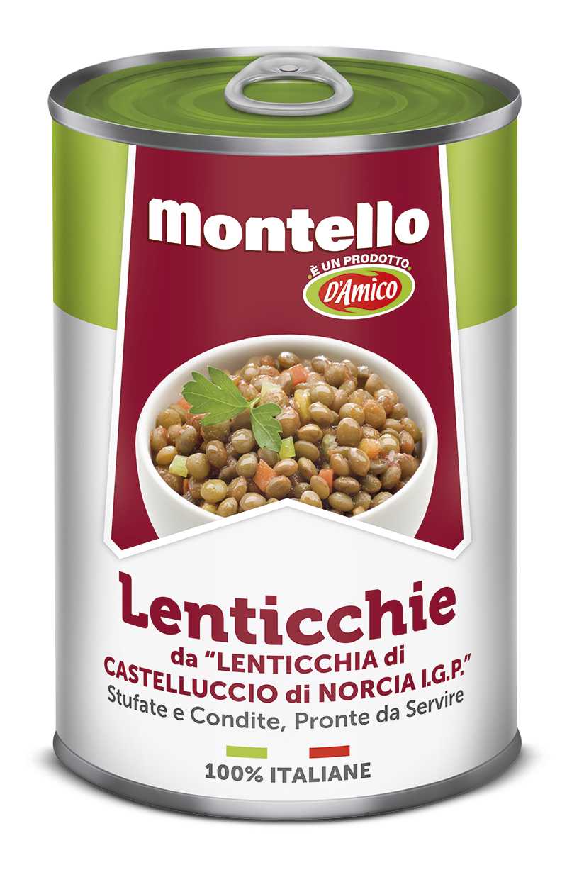 Lentils from “Castelluccio di Norcia Lentils P.G.I.” Stewed and Seasoned