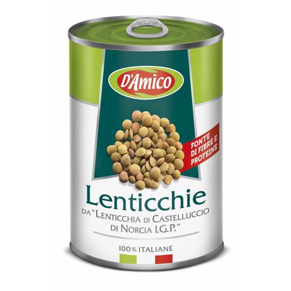 Boiled Lentils of "Lenticchia di Castelluccio di Norcia P.G.I.".