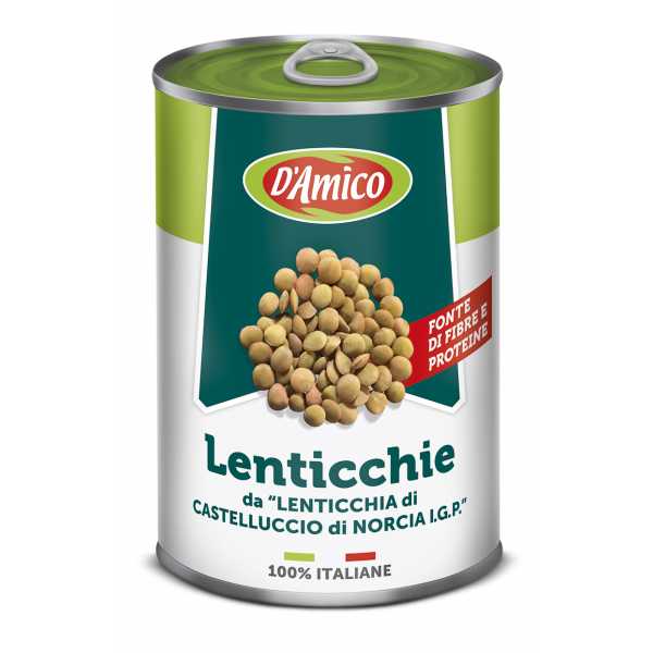 Boiled Lentils of "Lenticchia di Castelluccio di Norcia P.G.I.".